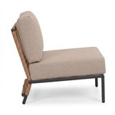 Vienna tussenelement | wicker + aluminium | zand