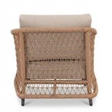 Vienna stoel-bank loungeset 5 personen | wicker + aluminium | zand | 4-delig