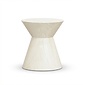 BUITEN living Eva bijzettafel | polystone | Chalk beige | 45cm rond