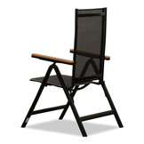 Oslo Natural/Norali antraciet dining tuinset | 6 personen | polywood + textileen | 220cm