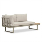Melbourne chaise longue balkon loungeset 4 personen | aluminium + polywood | beige | 3-delig - 250x175cm