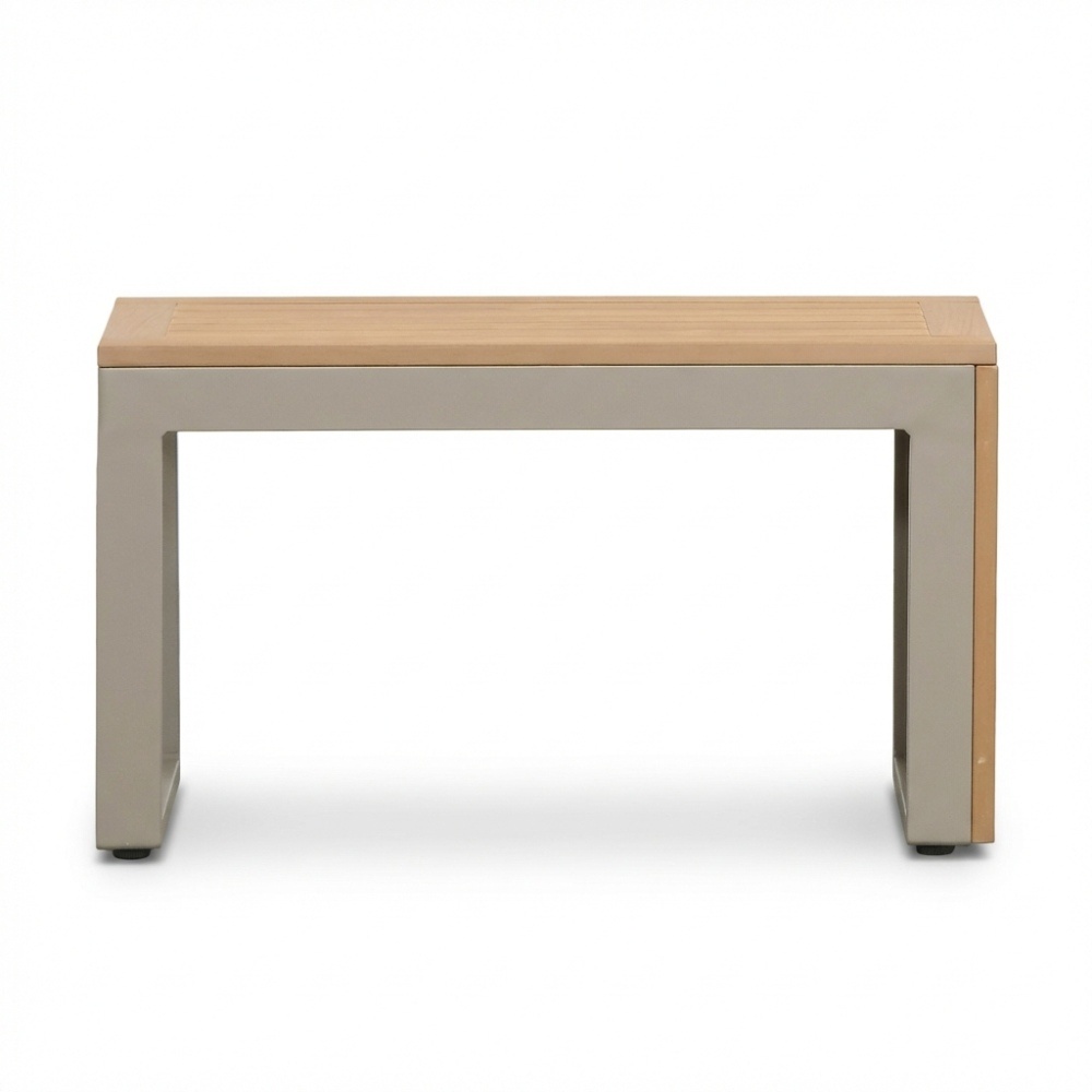 Melbourne chaise longue balkon loungeset 4 personen | aluminium + polywood | beige | 3-delig - 250x175cm