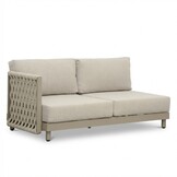 Mendoza hoek loungeset 5 personen | aluminium + touw | beige | 4-delig - 266x266cm