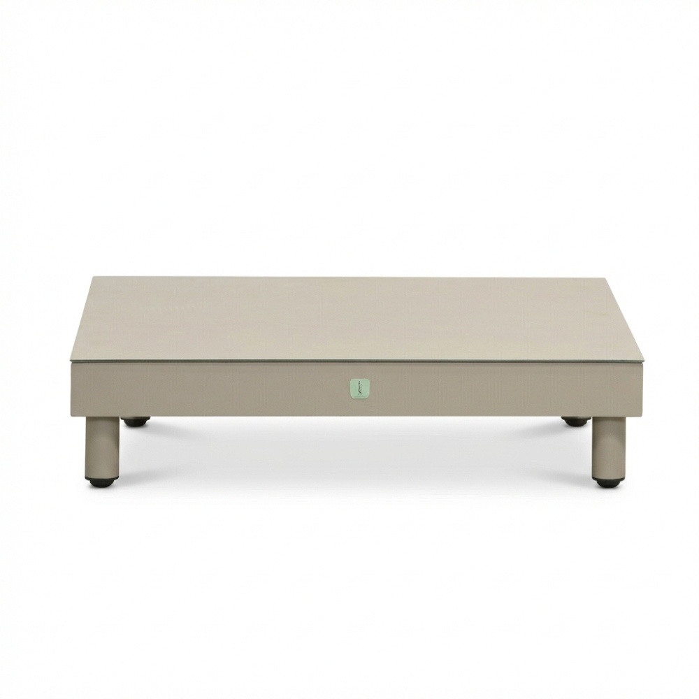 Mendoza hoek loungeset 5 personen | aluminium + touw | beige | 4-delig - 266x266cm