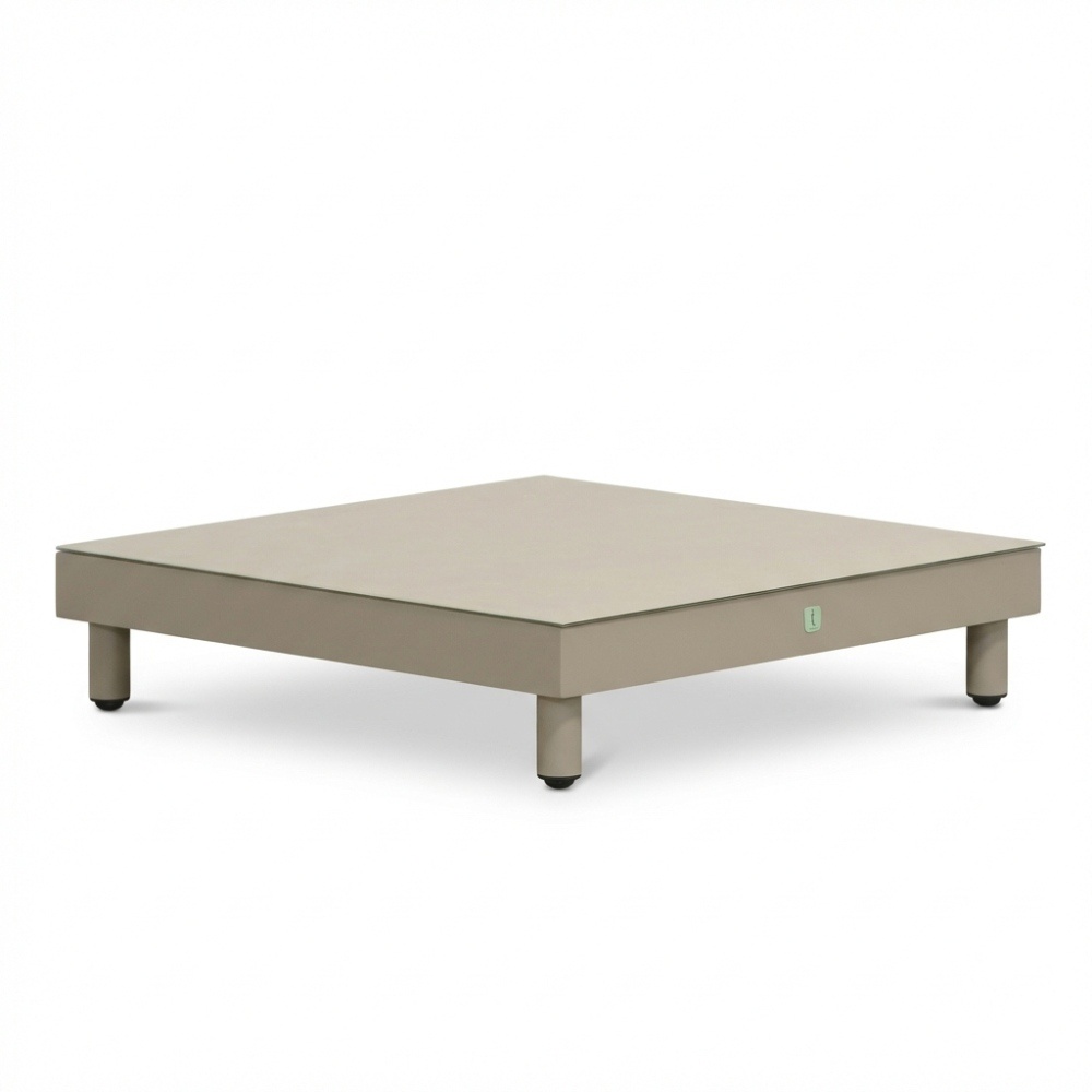 Mendoza hoek loungeset 5 personen | aluminium + touw | beige | 4-delig - 266x266cm