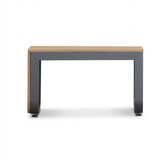 Montreal chaise longue balkon loungeset 4 personen | aluminium + polywood | antraciet | 3-delig