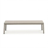 Mykonos koffietafel | aluminium + keramiek | beige | 120x60cm