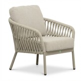 Mykonos stoel-bank loungeset 5 personen | aluminium + touw | beige | 3-delig