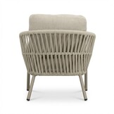 Mykonos stoel-bank loungeset 5 personen | aluminium + touw | beige | 3-delig