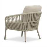 Mykonos stoel-bank loungeset 5 personen | aluminium + touw | beige | 3-delig