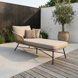 Tulum ligbed | touw + aluminium | Sahara Dust