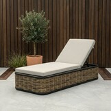 Lucca ligbed | wicker + aluminium | zand | 204cm