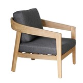 Santa Cruz stoel-bank loungeset 4 personen | hardhout | Light Teaklook | 4-delig