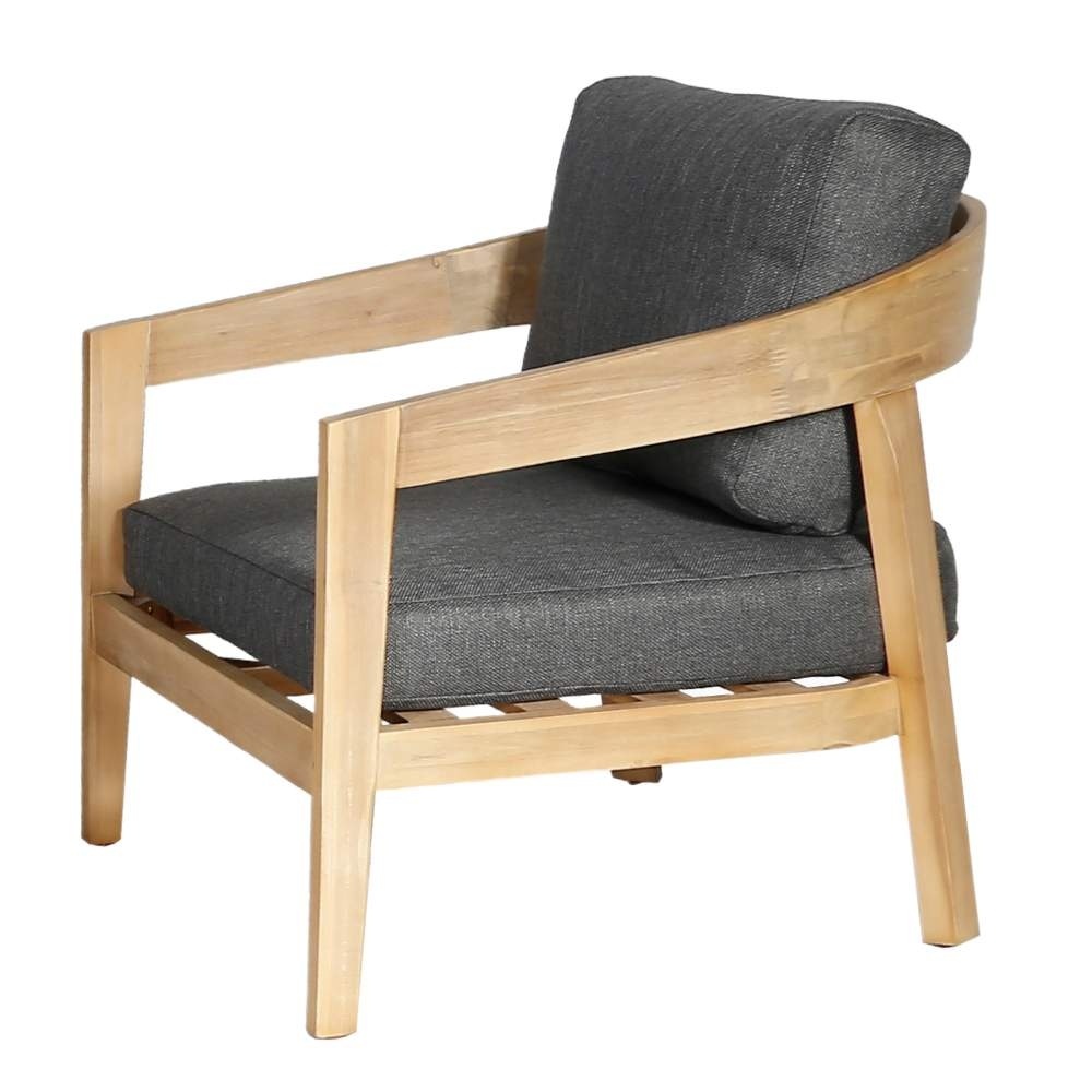 Santa Cruz stoel-bank loungeset 4 personen | hardhout | Light Teaklook | 4-delig