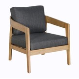 Santa Cruz stoel-bank loungeset 4 personen | hardhout | Light Teaklook | 4-delig