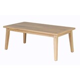 Santa Cruz stoel-bank loungeset 4 personen | hardhout | Light Teaklook | 4-delig