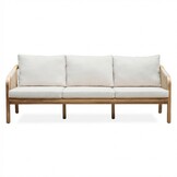 Bergamo stoel-bank loungeset 5 personen incl. tafels | touw + hardhout | zand | 6-delig