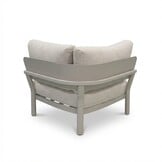 Marbella hoek loungeset beige 5 personen | aluminium + teak | beige | 4-delig - 222x222cm
