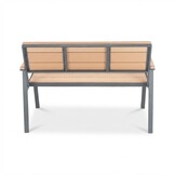 Berlijn tuinbank | polywood + aluminium | Natural Wood | 116cm