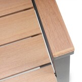 Berlijn tuinbank | polywood + aluminium | Natural Wood | 116cm