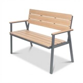 Berlijn tuinbank | polywood + aluminium | Natural Wood | 116cm