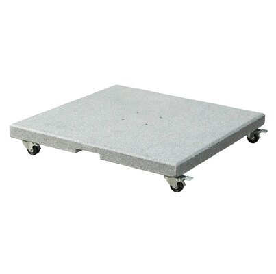 Rocca parasolvoet 90kg met zwenkwielen | graniet | grijs