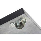 Rocca parasolvoet 90kg met zwenkwielen | graniet | grijs