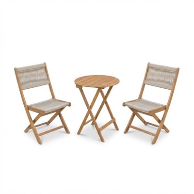 Faro balkonset 2 personen | teakhout | 3-delig