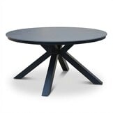 York dining tuintafel | sintered stone + aluminium | antraciet | 150cm rond