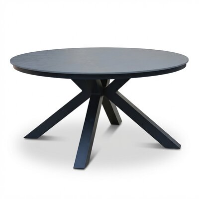 York dining tuintafel | sintered stone + aluminium | antraciet | 150cm rond