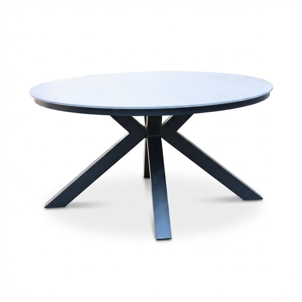 York dining tuintafel | sintered stone + aluminium | antraciet | 150cm rond