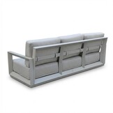 Kaapstad stoel-bank loungeset 5 personen | aluminium | beige | 3-delig