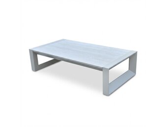 Kaapstad loungetafel | sintered stone + aluminium | beige | 140x72cm