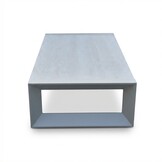 Kaapstad loungetafel | sintered stone + aluminium | beige | 140x72cm