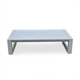 Kaapstad loungetafel | sintered stone + aluminium | beige | 140x72cm
