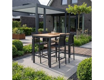 Douglas barset 5-delig | aluminium | antraciet | 150cm