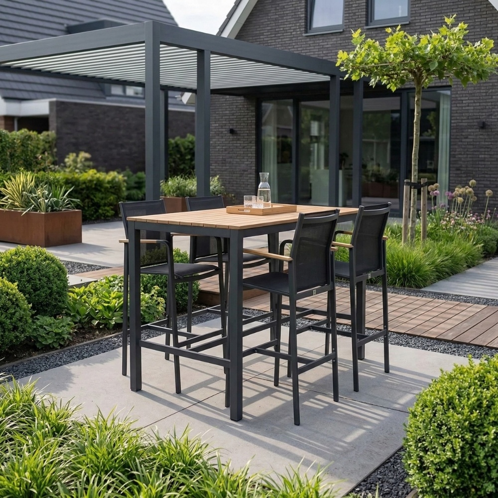 Douglas barset 5-delig | aluminium | antraciet | 150cm