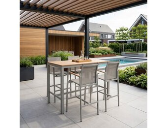 Douglas barset 5-delig | aluminium | beige | 150cm