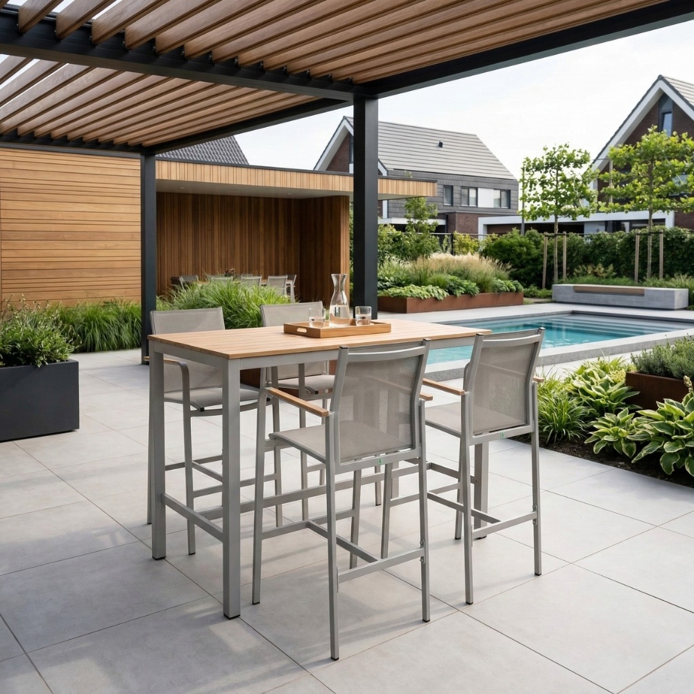 Douglas barset 5-delig | aluminium | beige | 150cm