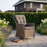 Jones/Madrid Ash Grey dining tuinset | 6 personen | wicker | 200cm