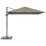 Voyager T² zweefparasol | 270x270cm met Monza parasolvoet 90kg | taupe