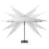 Voyager T² zweefparasol - premium doek | 270x270cm met Monza parasolvoet 90kg | Manhattan