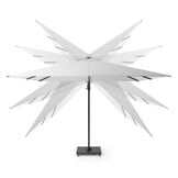 Voyager T² zweefparasol - premium doek | 270x270cm met Monza parasolvoet 90kg | Havana