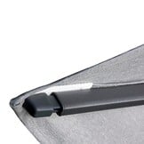 Voyager T² zweefparasol - premium doek | 270x270cm met Monza parasolvoet 90kg | Havana