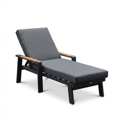 Lola ligbed | aluminium + polywood | antraciet | 199cm