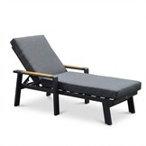 Lola ligbed | aluminium + polywood | antraciet | 199cm