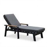 Lola ligbed | aluminium + polywood | antraciet | 199cm