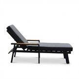 Lola ligbed | aluminium + polywood | antraciet | 199cm