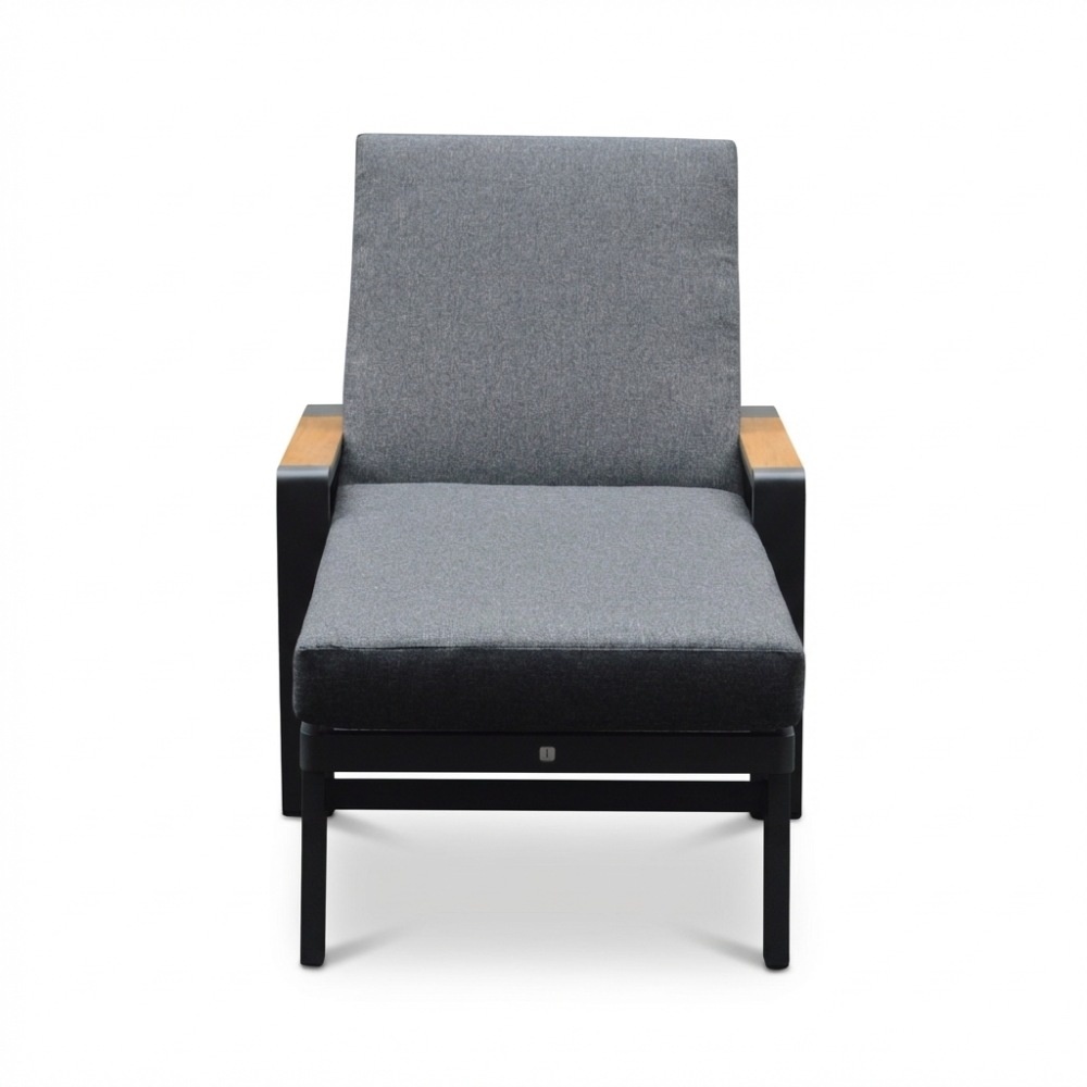 Lola ligbed | aluminium + polywood | antraciet | 199cm