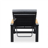 Lola ligbed | aluminium + polywood | antraciet | 199cm